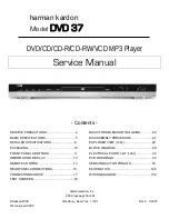 Harman Kardon DVD 37 Service Manual preview