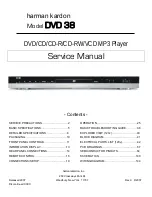 Harman Kardon DVD 38 Service Manual предпросмотр