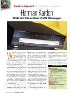 Harman Kardon DVD 50 Brochure preview