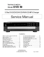 Harman Kardon DVD 50 Service Manual preview