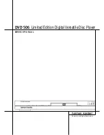 Harman Kardon DVD 506 Service Manual preview