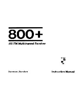 Preview for 1 page of Harman Kardon ENCHANT 800 Instruction Manual