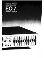 Harman Kardon EQ7 Owner'S Manual preview