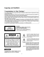 Preview for 2 page of Harman Kardon FL 8400 Operating Instructions Manual