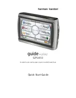 Предварительный просмотр 1 страницы Harman Kardon GPS-810 Quick Start Manual