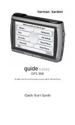 Harman Kardon guide + play GPS-500 Quick Start Manual preview