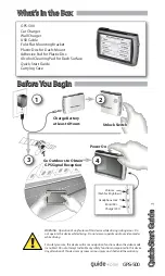 Preview for 3 page of Harman Kardon guide + play GPS-500 Quick Start Manual