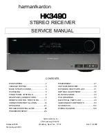 Harman Kardon Harman/kardon HK3490 Service Manual preview