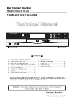 Harman Kardon HD 755 Technical Manual preview