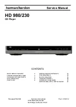 Harman Kardon HD 980/230 Service Manual preview