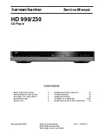 Harman Kardon HD 990/230 Service Manual preview