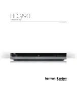 Harman Kardon HD 990 Owner'S Manual preview