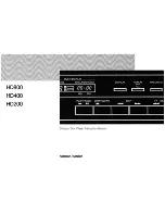 Harman Kardon HD800 Instruction Manual preview