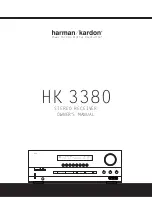 Предварительный просмотр 1 страницы Harman Kardon HK 3380 Owner'S Manual