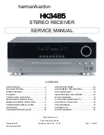 Preview for 1 page of Harman Kardon HK 3485 Service Manual