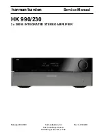 Harman Kardon HK 990/230 Service Manual preview