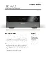 Harman Kardon HK 990 Specifications предпросмотр