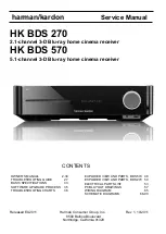 Harman Kardon HK BDS 270 Service Manual preview