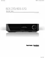 Preview for 2 page of Harman Kardon HK BDS 270 Service Manual