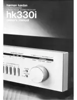 Preview for 1 page of Harman Kardon HK330I Owner'S Manual