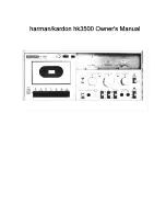 Harman Kardon HK3500 Owner'S Manual preview