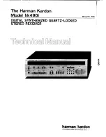 Harman Kardon HK490I Technical Manual preview