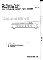 Harman Kardon HK550VXI Technical Manual preview