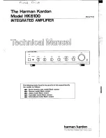 Harman Kardon HK6100 Technical Manual preview