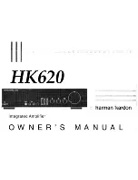 Harman Kardon HK620 Owner'S Manual preview