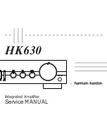 Preview for 1 page of Harman Kardon HK630 Service Manual