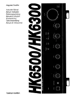 Harman Kardon HK6300 Instruction Manual предпросмотр