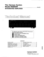 Harman Kardon HK6650R Technical Manual предпросмотр