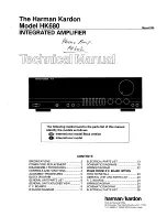 Harman Kardon HK680 Technical Manual preview