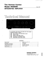 Harman Kardon HK6950R Technical Manual preview