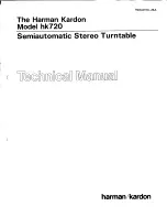 Harman Kardon hk720 Technical Manual preview