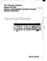 Предварительный просмотр 1 страницы Harman Kardon HK795I Technical Manual