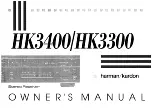 Предварительный просмотр 1 страницы Harman Kardon HKD3400 Owner'S Manual