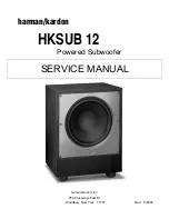 Preview for 1 page of Harman Kardon HKSUB 12 Service Manual