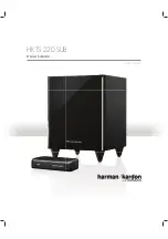 Harman Kardon HKTS 220 SUB Owner'S Manual preview