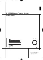 Harman Kardon HS 1000 Owner'S Manual preview