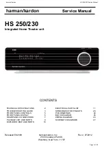 Harman Kardon HS 230 Service Manual preview