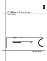 Harman Kardon HS 500 Owner'S Manual preview