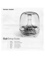 Harman Kardon ISUB Setup Manual preview