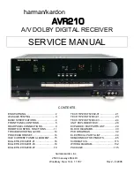 Preview for 1 page of Harman Kardon NOCTURNE 210 Service Manual