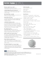 Preview for 66 page of Harman Kardon OMNI 10 Owner'S Manual