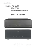 Harman Kardon PA 2000 Service Manual предпросмотр