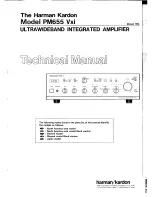 Harman Kardon PM655 Vxi Technical Manual preview