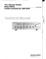 Harman Kardon PM655 Technical Manual предпросмотр