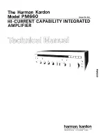 Предварительный просмотр 1 страницы Harman Kardon PM660 Technical Manual