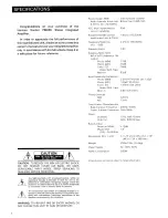 Preview for 2 page of Harman Kardon PM665 Owner'S Manual